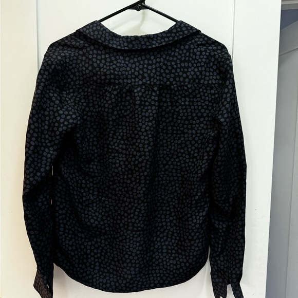 A.P.C. Silk, textured, half button up shirt - size small - Picture 2 of 5